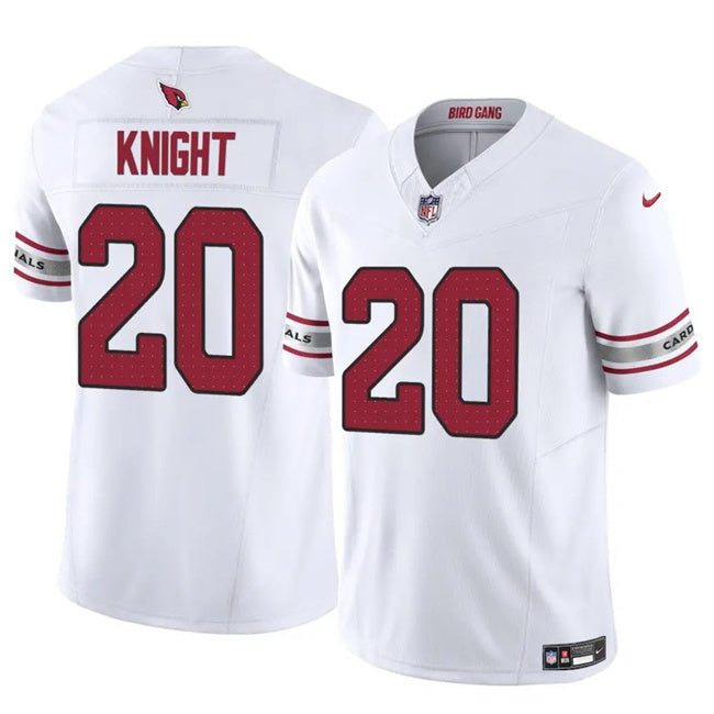 Arizona Cardinals #20 Bam Knight White 2025 F.U.S.E. Vapor Untouchable Limited Football Jersey football jersey product view 1