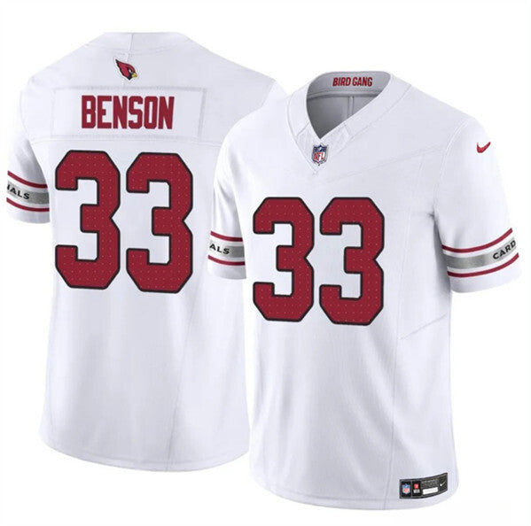 Arizona Cardinals #33 Trey Benson White 2024 F.U.S.E. Vapor Untouchable Football Jersey football jersey product view 1