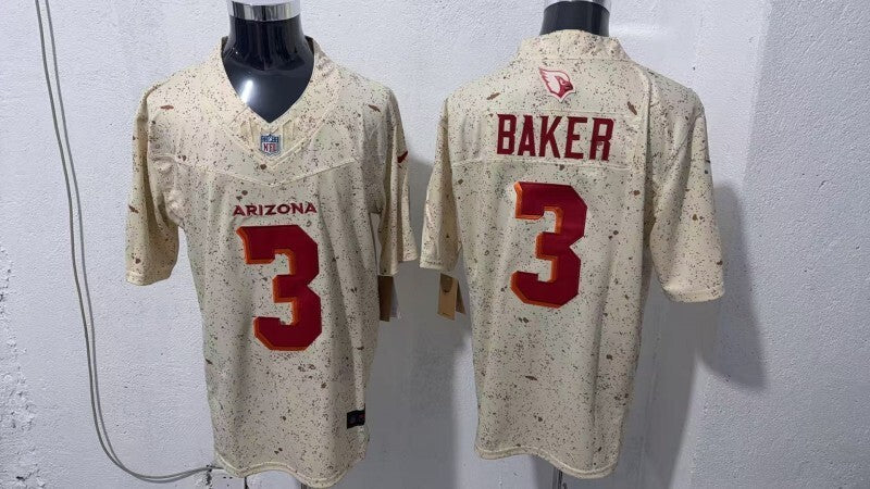 Arizona Cardinals #3 Budda Baker Football Jersey football jersey product view 1