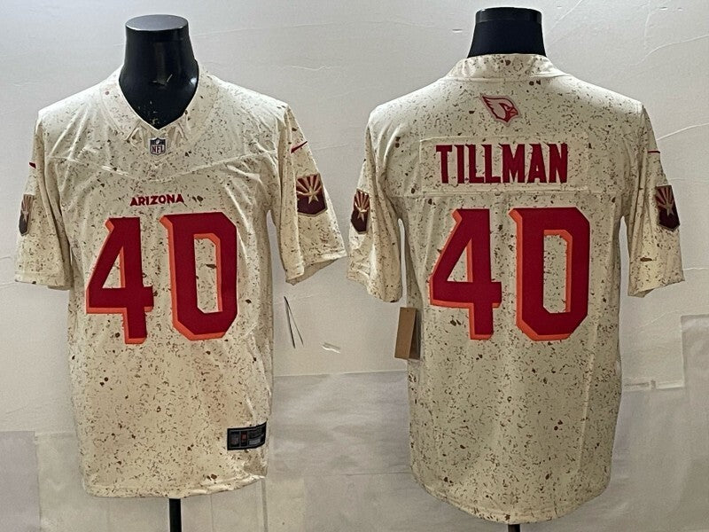 Arizona Cardinals #40 Pat Tillman Red Retro 5 Edition Football Jersey football jersey product view 1
