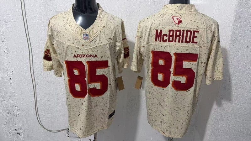 Arizona Cardinals #85 Trey McBride Football Jersey football jersey product view 1