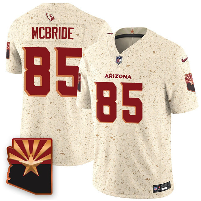 Arizona Cardinals #85 Trey McBride 2025 F.U.S.E. “Rivalries” Vapor Untouchable Limited Football Jersey football jersey product view 1