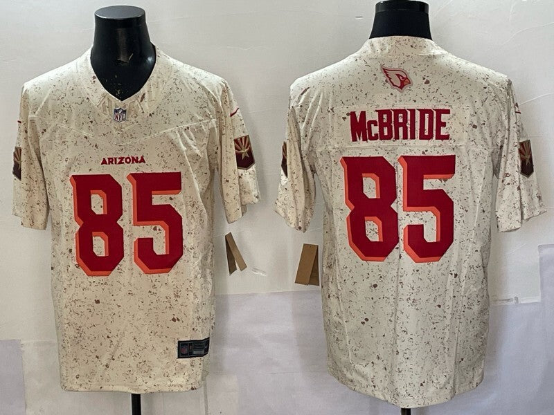 Arizona Cardinals #85 Trey McBride Red Retro 5 Edition Football Jersey football jersey product view 1
