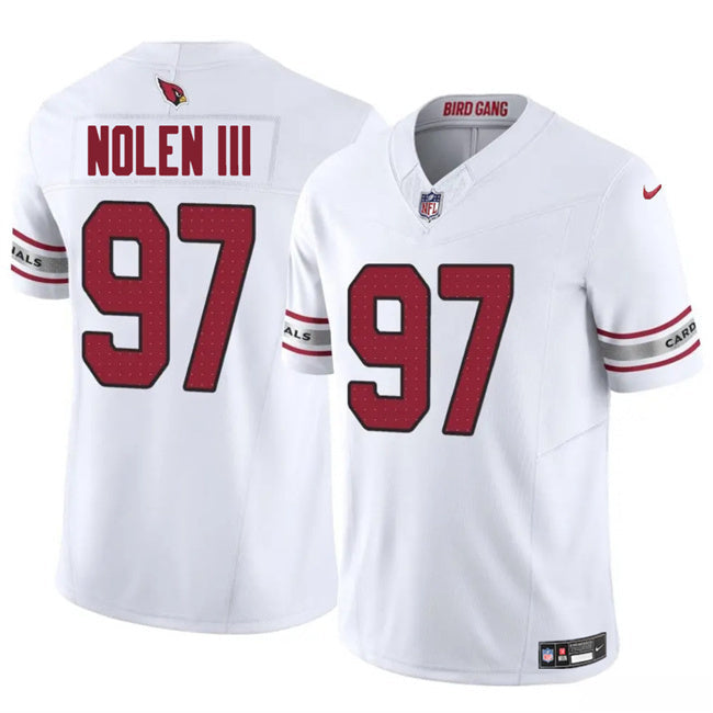 Arizona Cardinals #97 Walter Nolen III White 2025 Draft F.U.S.E. Vapor Untouchable Football Jersey football jersey product view 1