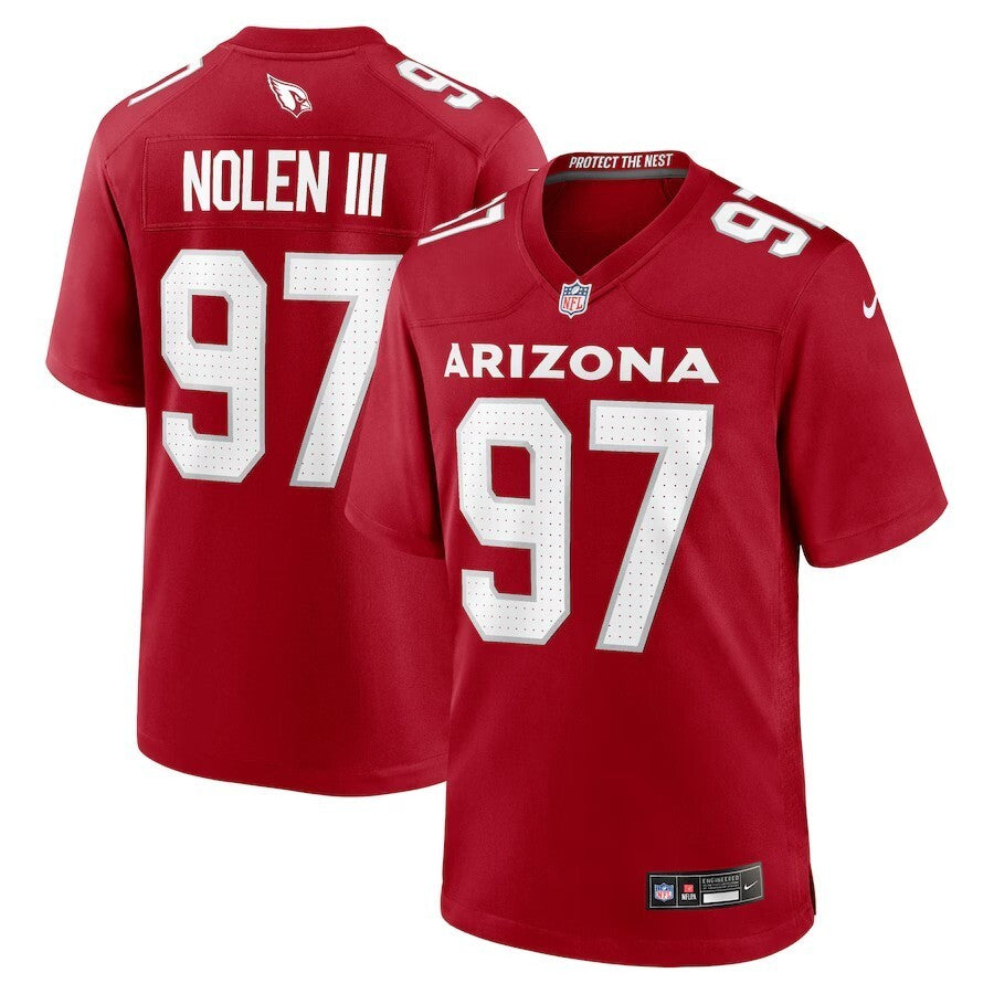 Arizona Cardinals #97 Walter Nolen Style 1 Football Jersey football jersey product view 1