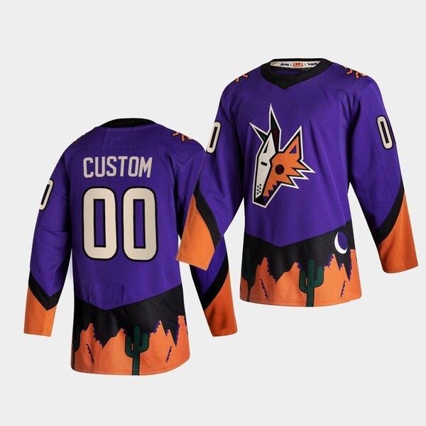 Arizona Coyotes 2021 Reverse Retro Style 6 Hockey Jersey hockey jersey product view 1