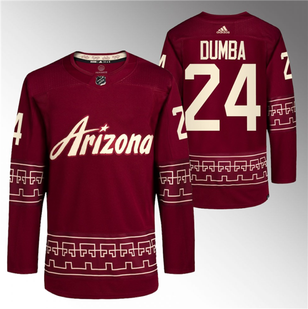 Arizona Coyotes #24 Matt Dumba Garnet Alternate Pro Jersey Hockey Jersey hockey jersey product view 1