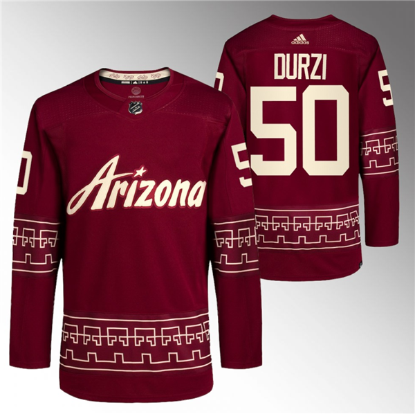Arizona Coyotes #50 Sean Durzi Garnet Alternate Pro Jersey Hockey Jersey hockey jersey product view 1