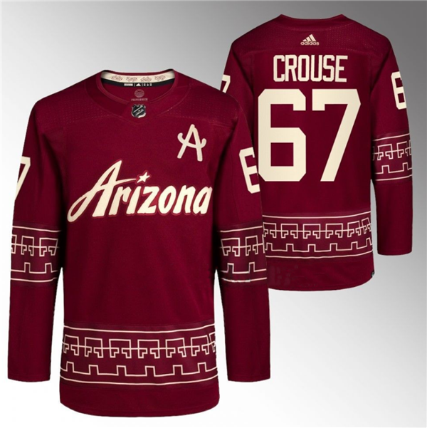 Arizona Coyotes #67 Lawson Crouse Garnet Alternate Pro Jersey Hockey Jersey hockey jersey product view 1