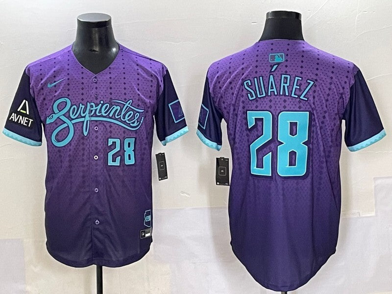 Arizona Diamondbacks #18 Suarez Collaboration Style 1 Baseball Jersey baseball jersey product view 1
