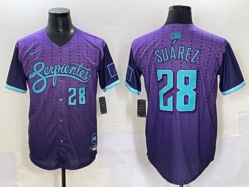 Arizona Diamondbacks #18 Suarez Collaboration Style 2 Baseball Jersey baseball jersey product view 1