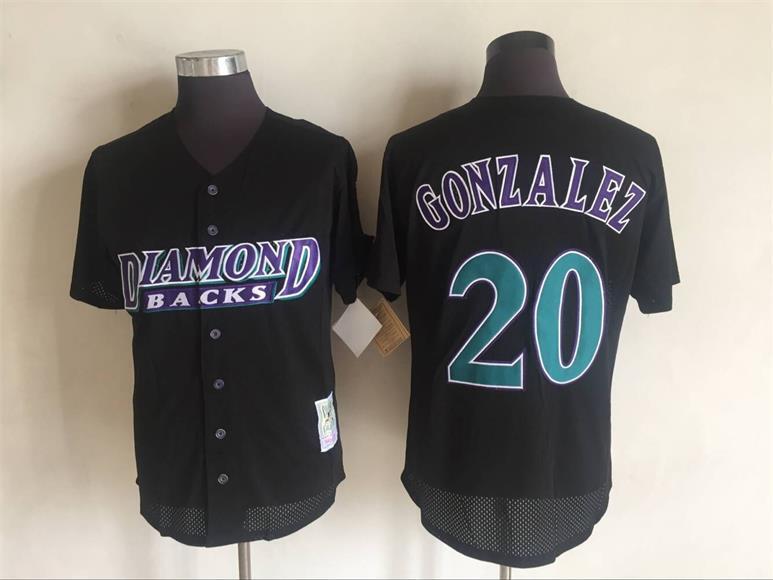 Arizona Diamondbacks #20 Luis Gonzalez Baseball Jersey baseball jersey product view 1