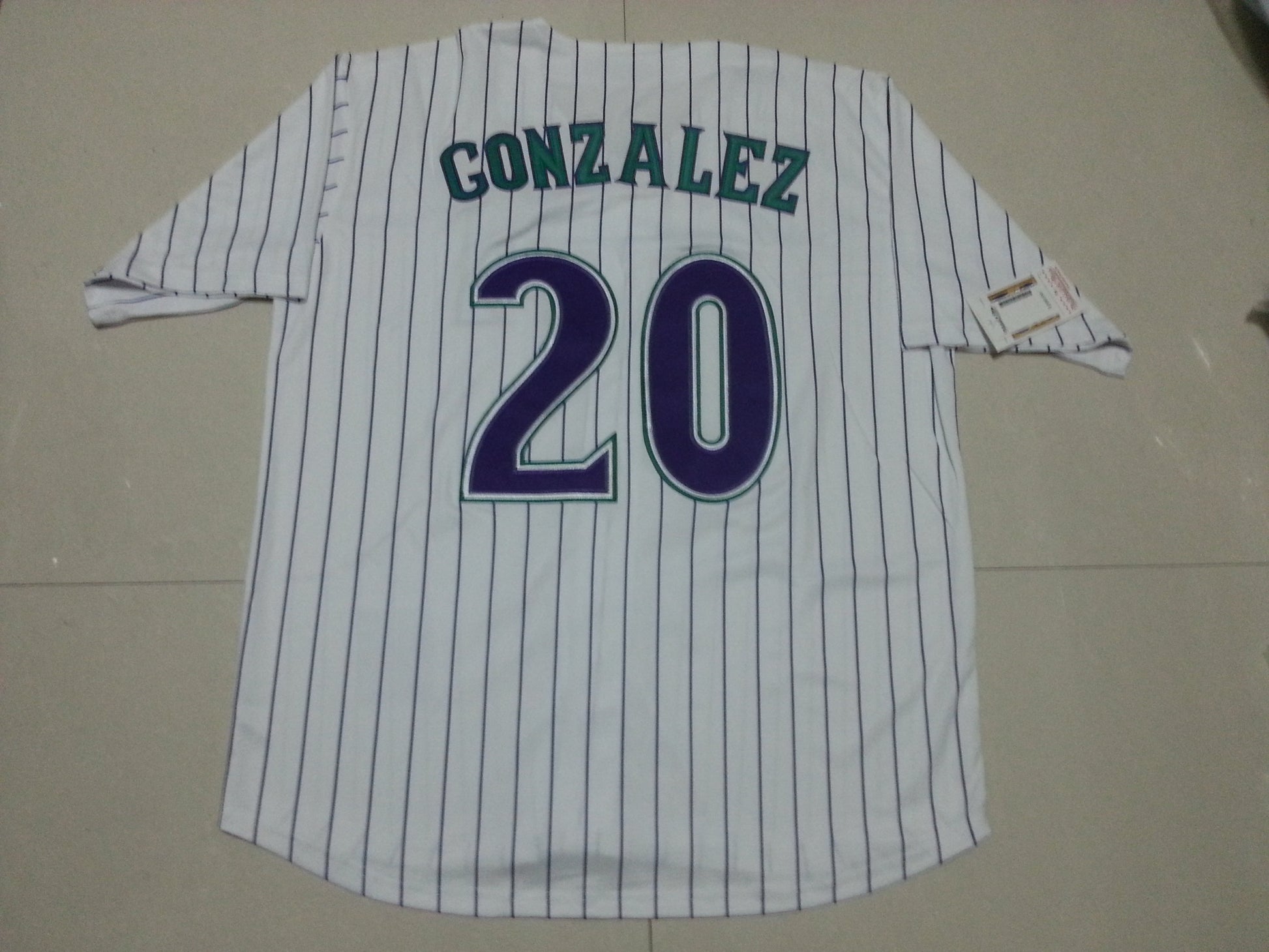 Arizona Diamondbacks #20 Style 4 Baseball Jersey baseball jersey product view 1