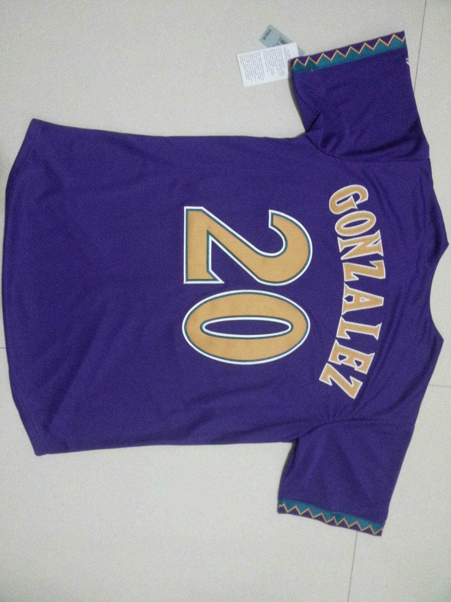 Arizona Diamondbacks #20 Style 5 Baseball Jersey baseball jersey product view 1