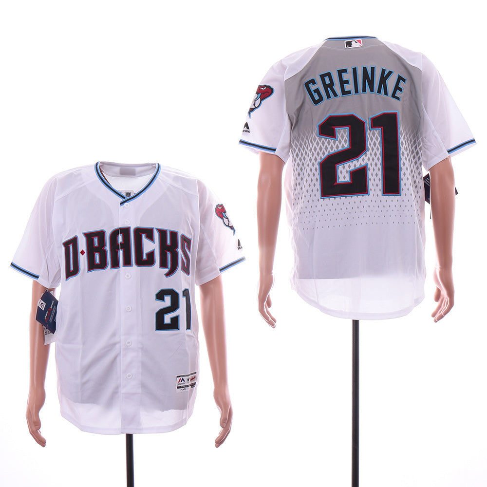 Arizona Diamondbacks #21 Zack Greinke Style 1 Baseball Jersey baseball jersey product view 1