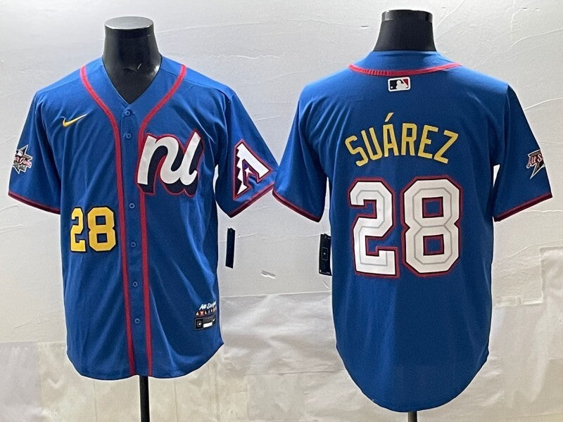 Arizona Diamondbacks #28 Eugenio Suárez Diamondbacks 25 All-Star Baseball Jersey baseball jersey product view 1