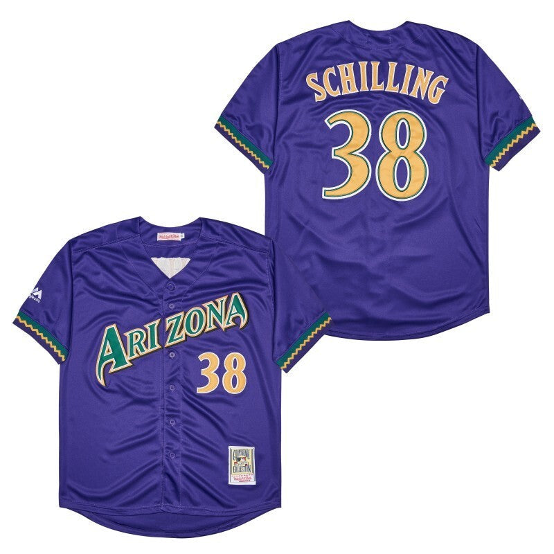 Arizona Diamondbacks #38 SCHILLING Style 3 Baseball Jersey baseball jersey product view 1