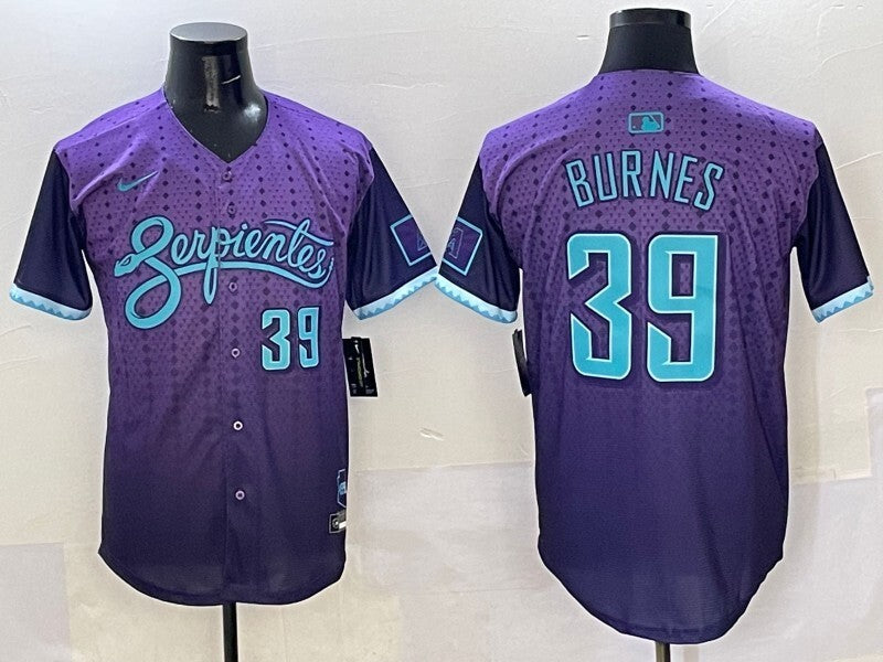 Arizona Diamondbacks #39 Corbin Burnes Diamondbacks Collaboration Style 3 Baseball Jersey baseball jersey product view 1