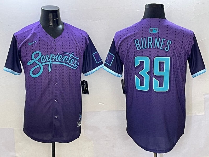 Arizona Diamondbacks #39 Corbin Burnes Diamondbacks Collaboration Style 4 Baseball Jersey baseball jersey product view 1