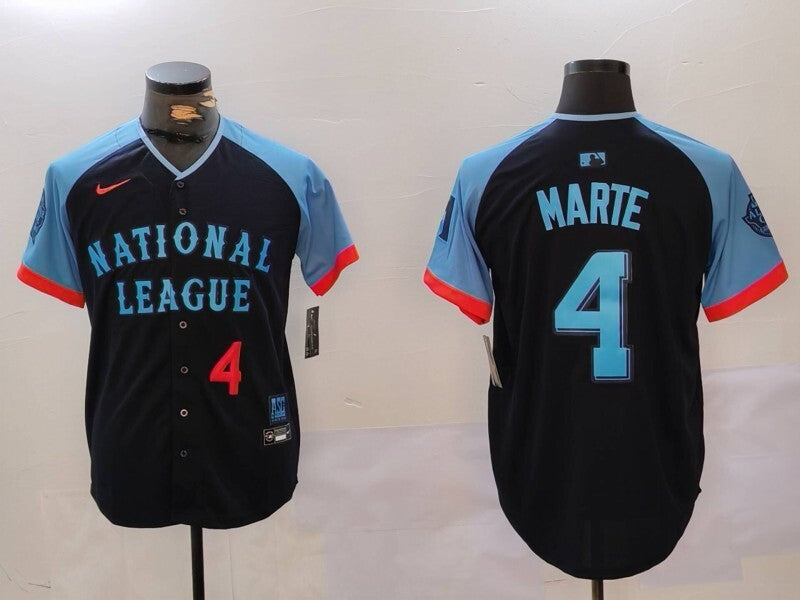 Arizona Diamondbacks #4 Ketel Marte Diamondbacks 24 All-Star Style 2 Baseball Jersey baseball jersey product view 1