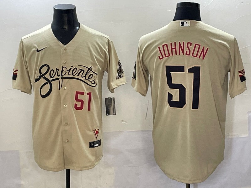 Arizona Diamondbacks #51 Randy Johnson Diamondbacks City Adult Style 1 Baseball Jersey baseball jersey product view 1