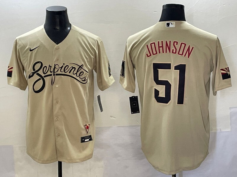 Arizona Diamondbacks #51 Randy Johnson Diamondbacks City Adult Style 2 Baseball Jersey baseball jersey product view 1