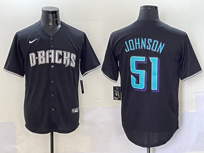 Arizona Diamondbacks #51 Randy Johnson Diamondbacks Collaboration Style 3 Baseball Jersey baseball jersey product view 1
