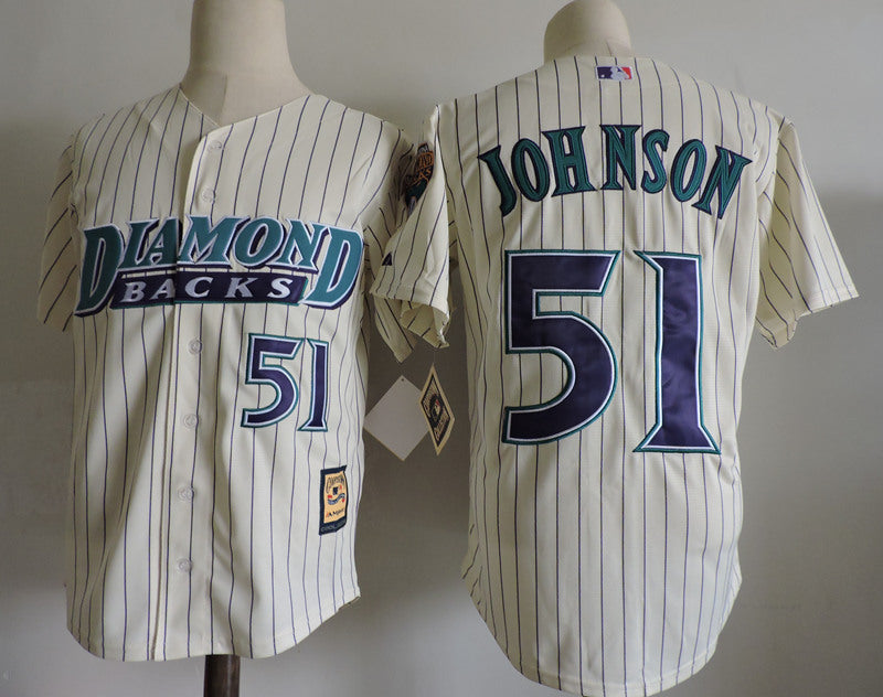 Arizona Diamondbacks #51 Style 1 Baseball Jersey baseball jersey product view 1