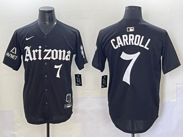 Arizona Diamondbacks #7 Corbin Carroll Diamondbacks 5 Collaboration Style 2 Baseball Jersey baseball jersey product view 1