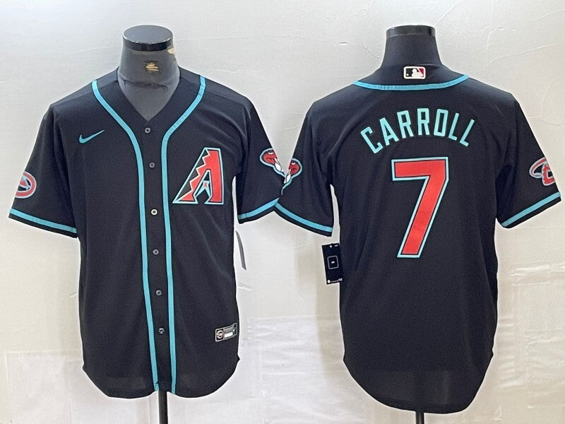Arizona Diamondbacks #7 Corbin Carroll Fan Edition Style 5 Baseball Jersey baseball jersey product view 1