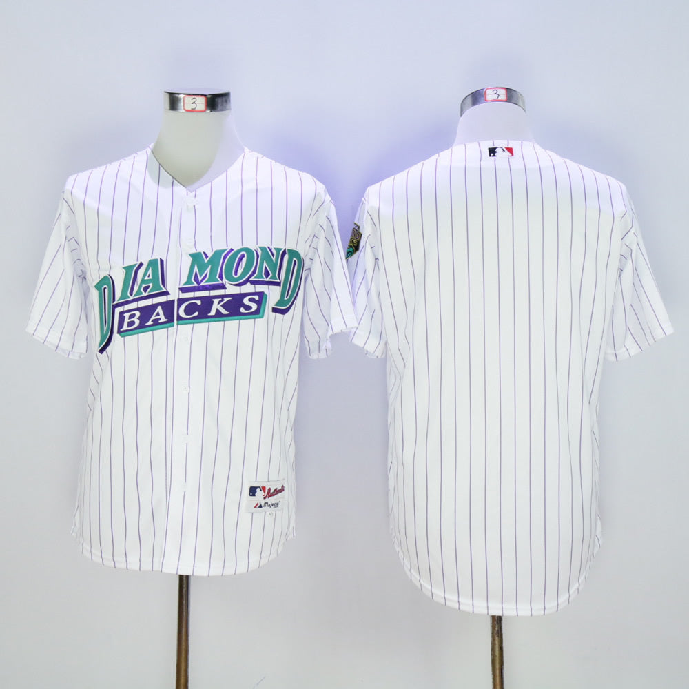 Arizona Diamondbacks #Blank Diamondbacks Blank White Purple 1999 Retro Baseball Jersey baseball jersey product view 1