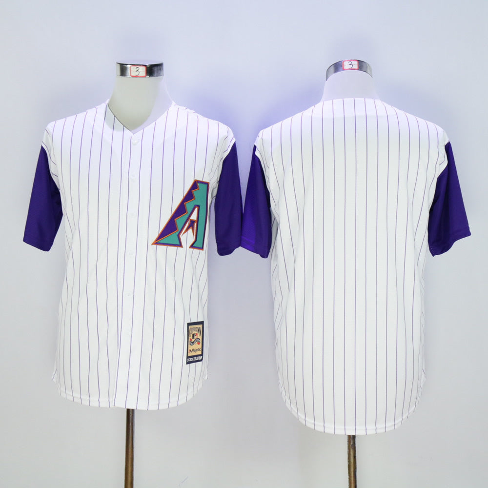 Arizona Diamondbacks #Blank Diamondbacks White Purple Fan Edition Retro Baseball Jersey baseball jersey product view 1