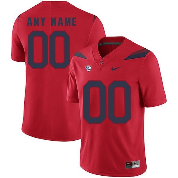 Arizona Wildcats Any Name 00 Red College Football Jersey football jersey product view 1