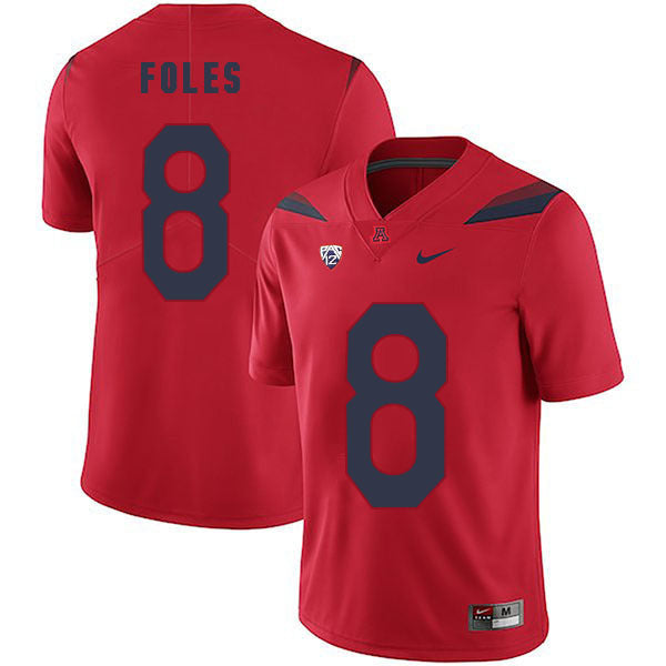 Arizona Wildcats Nick Foles 8 Red College Football Jersey football jersey product view 1