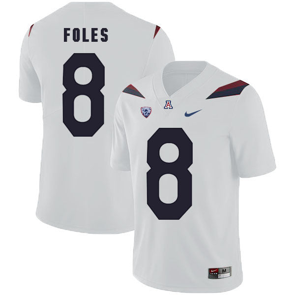 Arizona Wildcats Nick Foles 8 White College Football Jersey football jersey product view 1