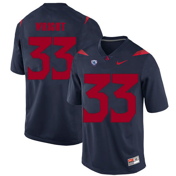 Arizona Wildcats Scooby Wright 33 Blue College Football Jersey football jersey product view 1