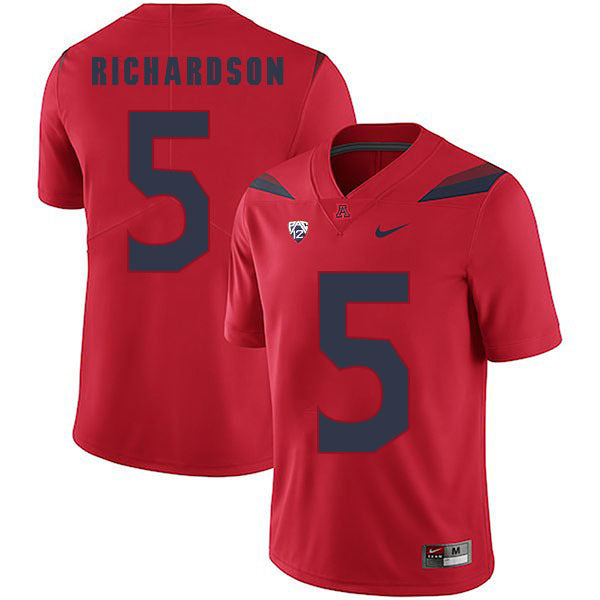 Arizona Wildcats Shaquille Richardson 5 Red College Football Jersey football jersey product view 1