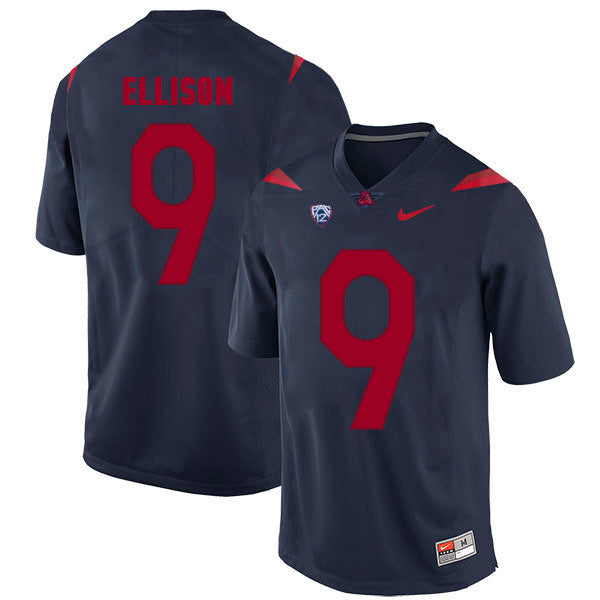 Arizona Wildcats Tony Ellison 9 Blue College Football Jersey football jersey product view 1