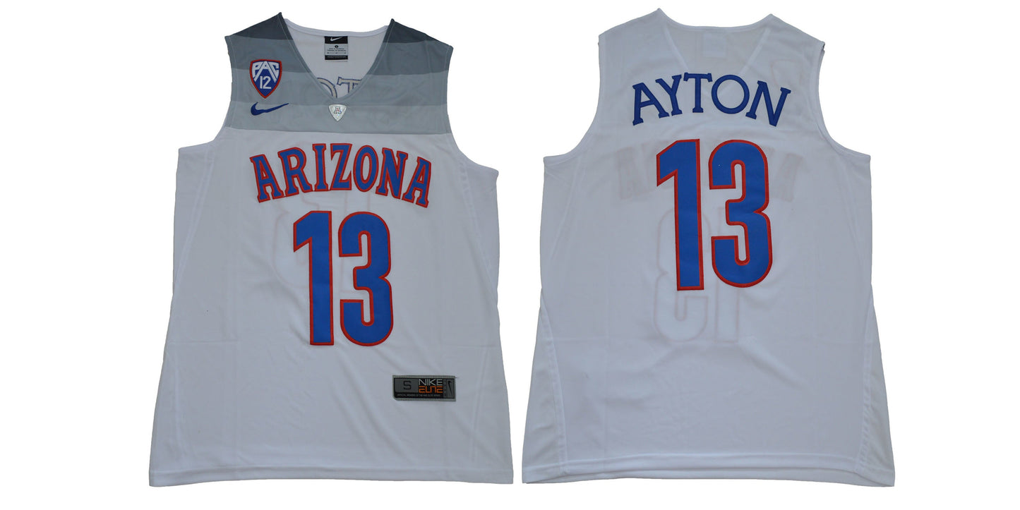 Arizona Wildcats #13 Ayton 13 White College Football Jersey football jersey product view 1