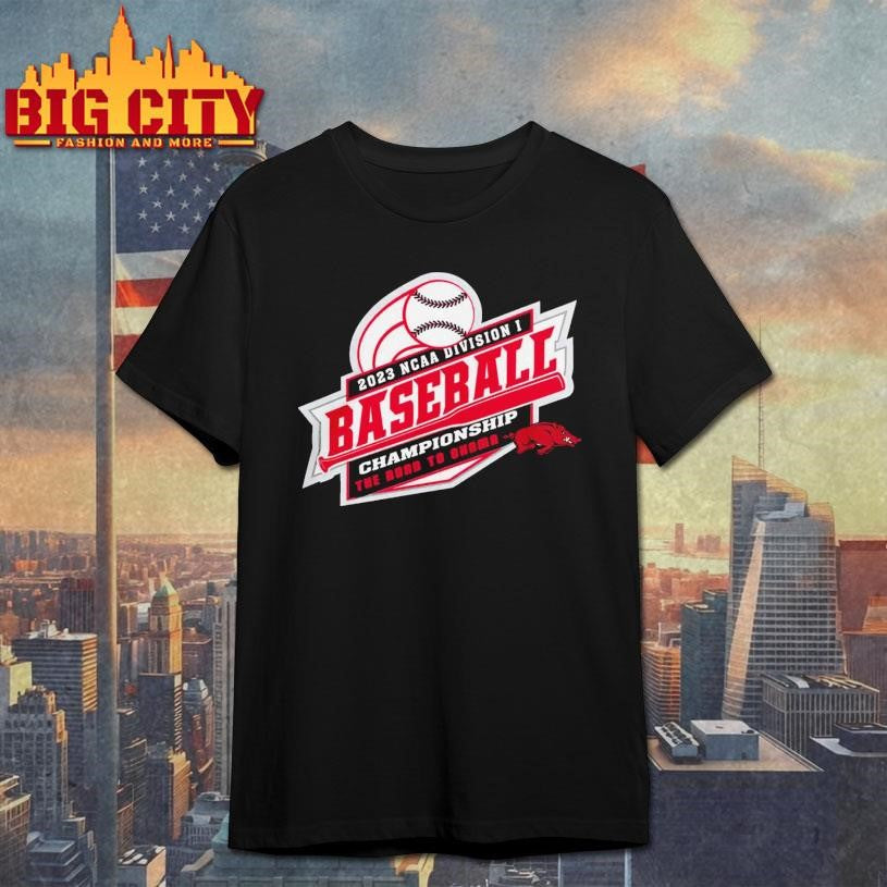 Arkansas Razorbacks 2023 Ncaa Division I Baseball Championship The Road To Omaha Logo Shirt - T-Shirt, Sweatshirt, Hoodie
