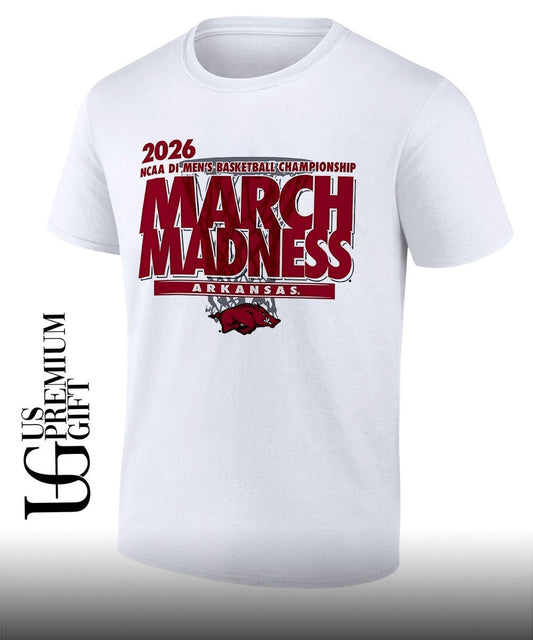 Arkansas Razorbacks March Madness NCAA D1 Mens basketball Championship 2026 shirt Unisex T-shirt, Sweatshirt, Hoodie, Long Sleeve Tee - T-Shirt, Sweatshirt, Hoodie