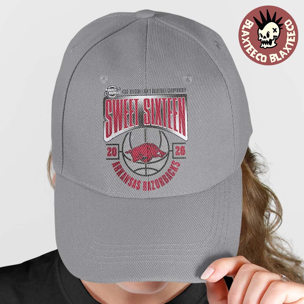 Arkansas Razorbacks Mens Basketball 2026 NCAA March Madness Sweet 16 Cap Hat Snapback Unisex T-shirt, Sweatshirt, Hoodie, Long Sleeve Tee - T-Shirt, Sweatshirt, Hoodie