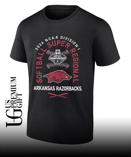 Arkansas Razorbacks NCAA Division I NCAA Softball Super Regional 2026 shirt Unisex T-shirt, Sweatshirt, Hoodie, Long Sleeve Tee - T-Shirt, Sweatshirt, Hoodie