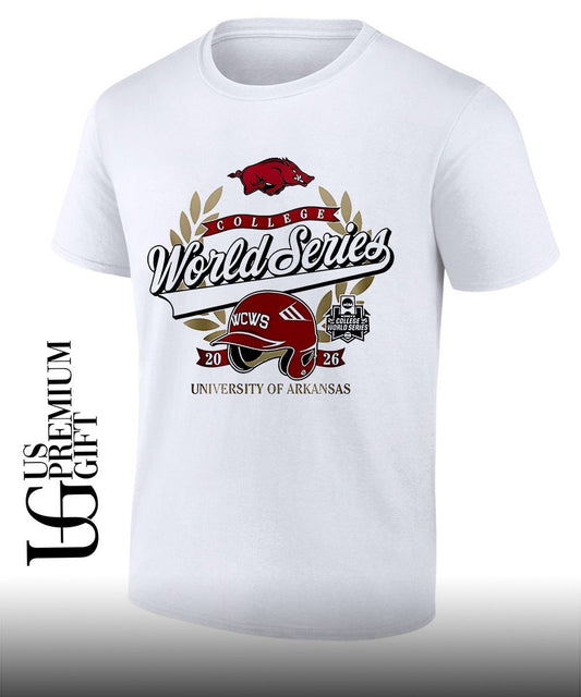 Arkansas Razorbacks Softball 2026 Womens College World Series helmet shirt Unisex T-shirt, Sweatshirt, Hoodie, Long Sleeve Tee - T-Shirt, Sweatshirt, Hoodie