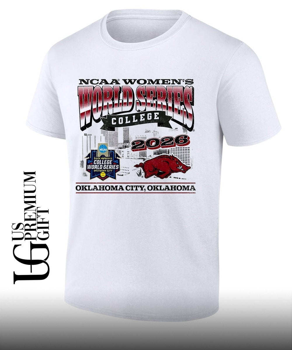 Arkansas Razorbacks Softball NCAA Womens College World Series 2026 Oklahoma City shirt Unisex T-shirt, Sweatshirt, Hoodie, Long Sleeve Tee - T-Shirt, Sweatshirt, Hoodie