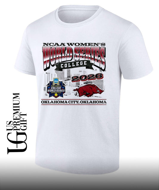 Arkansas Razorbacks Softball NCAA Womens College World Series 2026 Oklahoma City shirt Unisex T-shirt, Sweatshirt, Hoodie, Long Sleeve Tee - T-Shirt, Sweatshirt, Hoodie