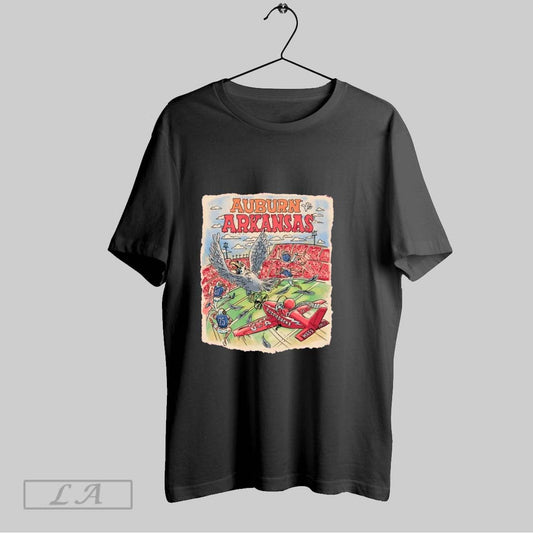 Arkansas Razorbacks Vs Auburn Tigers Game Day 2025 Unisex T-shirt, Sweatshirt, Hoodie, Long Sleeve Tee - T-Shirt, Sweatshirt, Hoodie