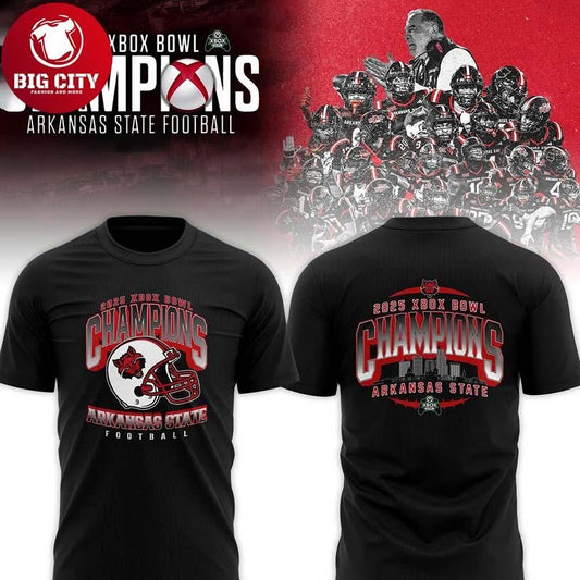 Arkansas State Red Wolves Xbox Bowl 2025 Champions Two Sided Shirt Unisex T-shirt, Sweatshirt, Hoodie, Long Sleeve Tee - T-Shirt, Sweatshirt, Hoodie