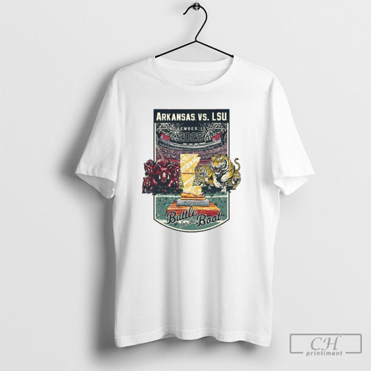 Arkansas Vs Lsu Game Day 2025 November 15th T Shirt Tee Unisex T-shirt, Sweatshirt, Hoodie, Long Sleeve Tee - T-Shirt, Sweatshirt, Hoodie