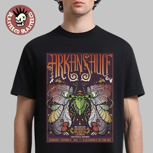 Arkansauce Fayetteville Arkansas 2025 Night 2 Event Poster At Georges Majestic Lounge On December 31 2025 T-Shirt - T-Shirt, Sweatshirt, Hoodie
